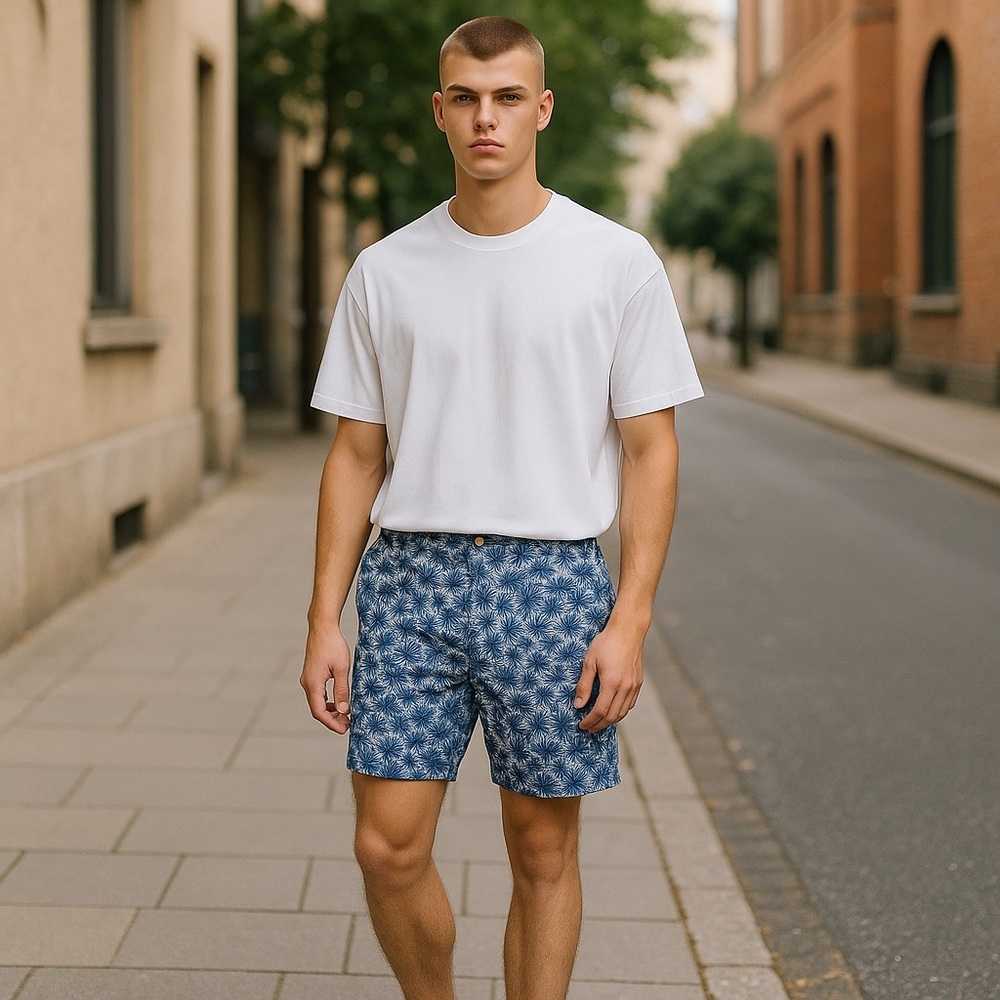 Goodfellow&Co Mens Palm Branches Linden Shorts. 10.5” Inseam.‎ Size 42.